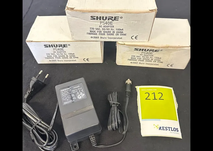 3x Shure PS40E Netzteile